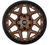 Load image into Gallery viewer, KING GROWLER 18" - SATIN BRONZE / BLACK BEAD RING - Opposite Angle