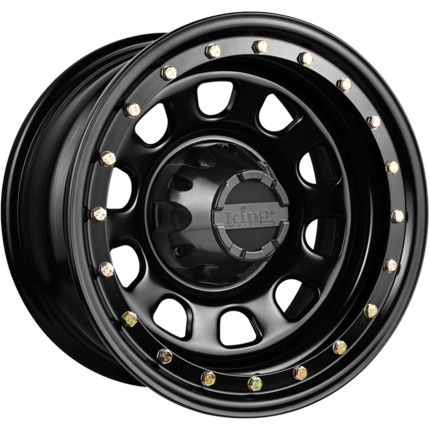 KING D-LOCKER 16" - SATIN BLACK / ZINC BOLTS - Opposite Angle