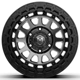 Load image into Gallery viewer, MH010 17"-MATTE BLACK GRAPHITE MACHINE FACE
