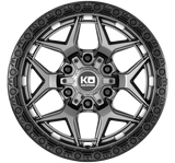 Load image into Gallery viewer, KING GROWLER 18" - MATTE TITANIUM / BLACK BEAD RING - Opposite Angle
