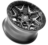 Load image into Gallery viewer, KING GROWLER 18" - MATTE TITANIUM / BLACK BEAD RING - Front
