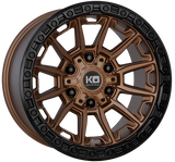 Load image into Gallery viewer, KING WARRIOR 18" - SATIN BRONZE / BLACK BEAD RING - Angle
