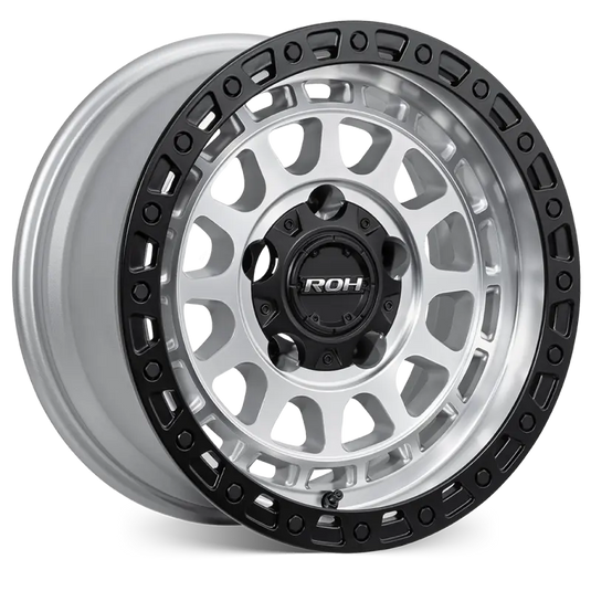 ROH ASSAULT 18x9 Machined Centre Black Lip wheel