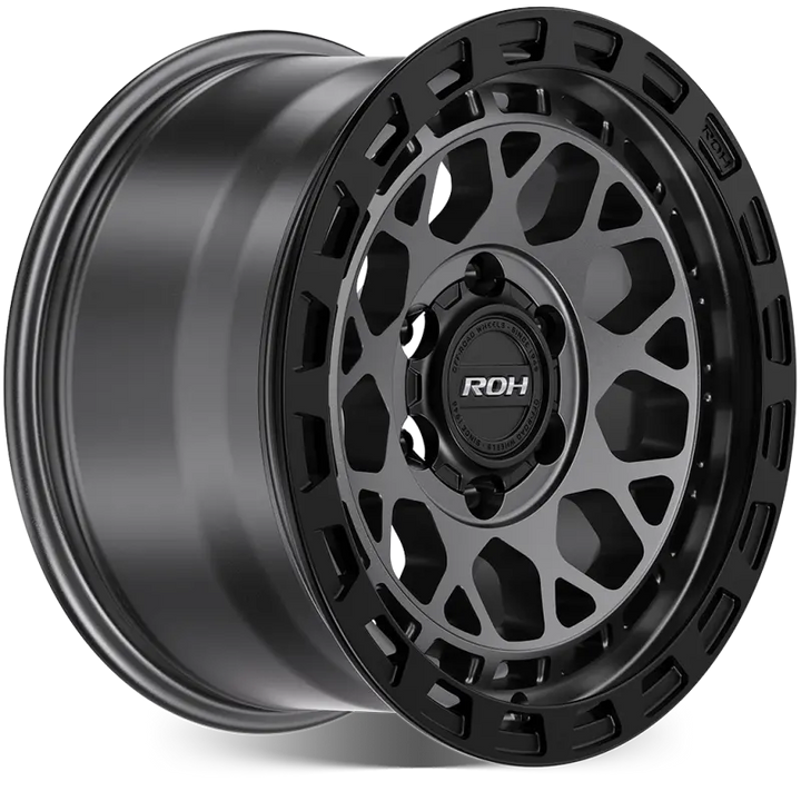 ROH ATLAS 17" - GRAPHITE CENTRE BLACK LIP angled view