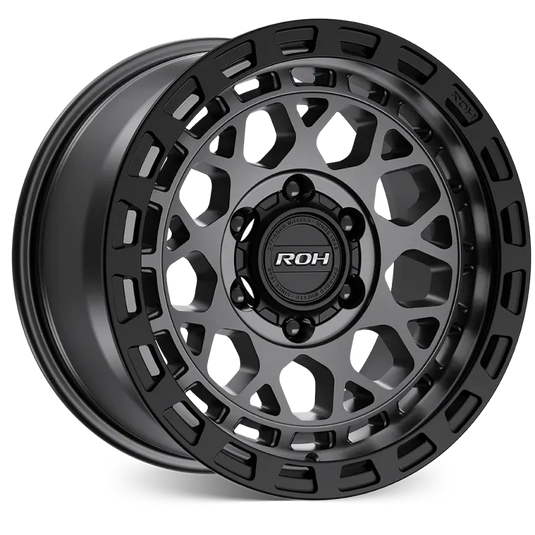 ROH ATLAS 17x9 Graphite Centre Black Lip wheel