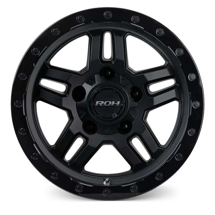 ROH HAMMER 18" - MATTE BLACK GLOSS LIP front view