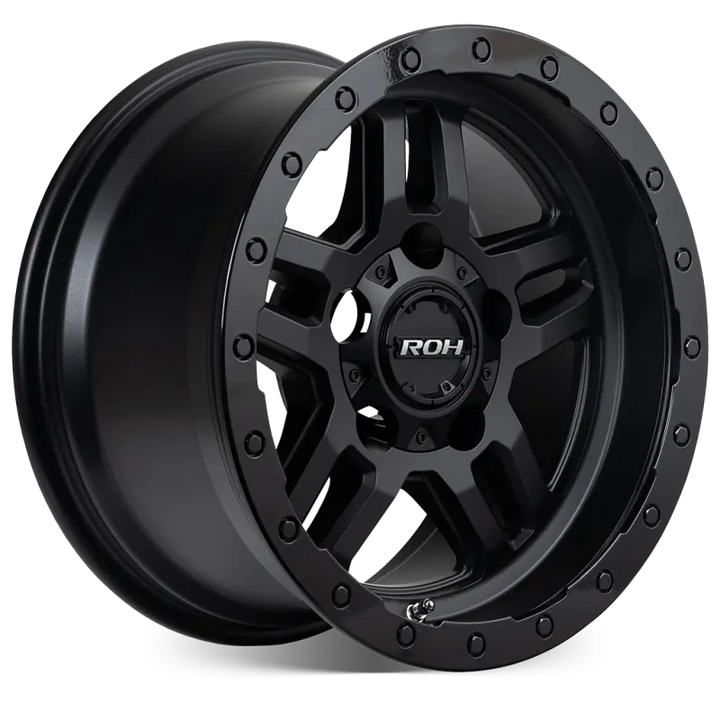 ROH HAMMER 17" - MATTE BLACK GLOSS LIP angled view