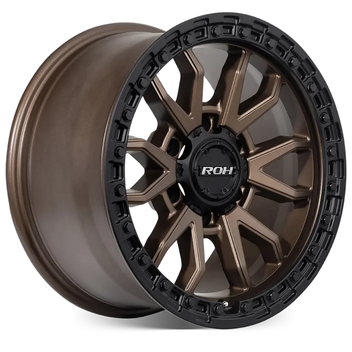 ROH RAID 18" - BRONZE CENTRE BLACK LIP angled view