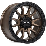 Load image into Gallery viewer, ROH RAID 17x9 Bronze Centre Black Lip wheel
