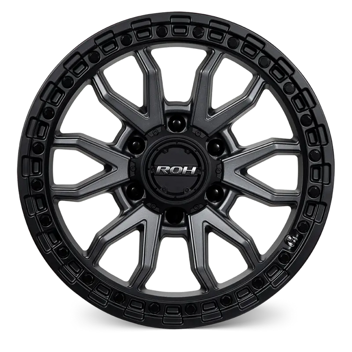 ROH RAID 18" - GRAPHITE CENTRE BLACK LIP front view
