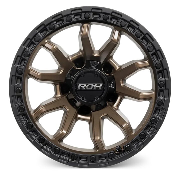 ROH RAID 5 17" - BRONZE CENTRE BLACK LIP front view